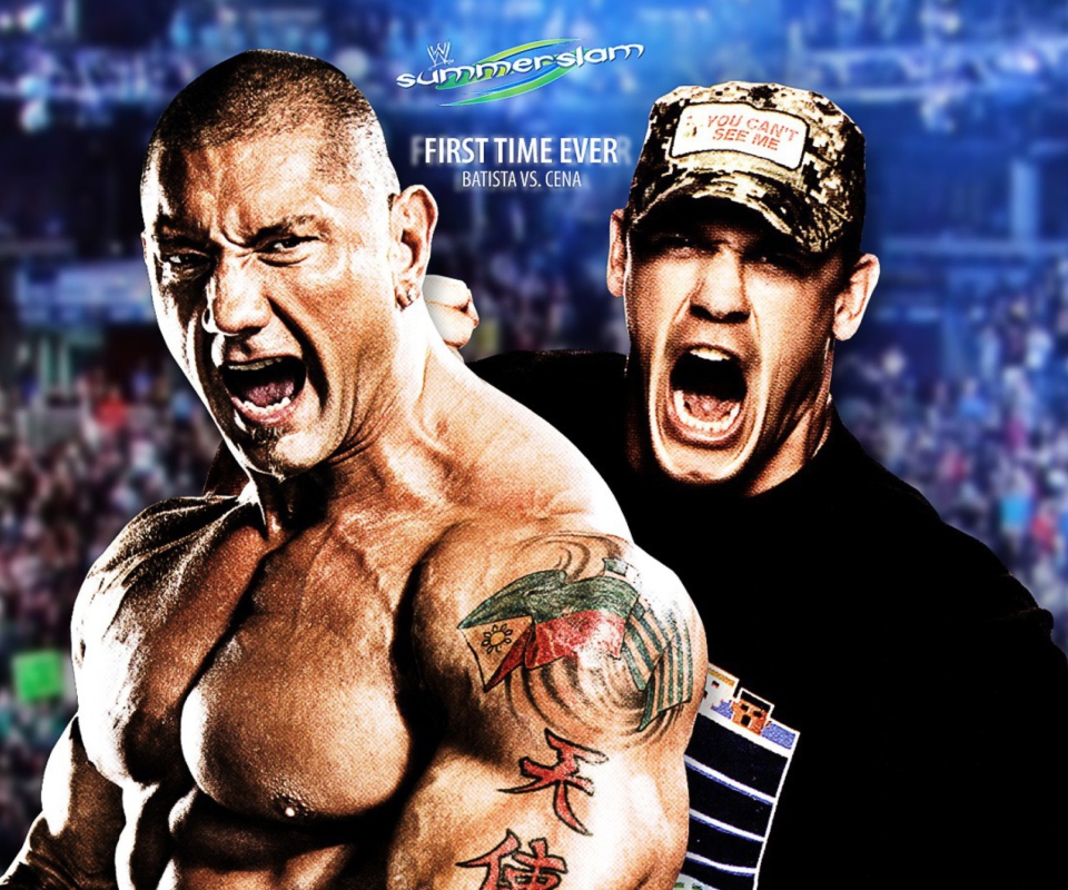 Das Batista Vs John Cena Wallpaper 960x800