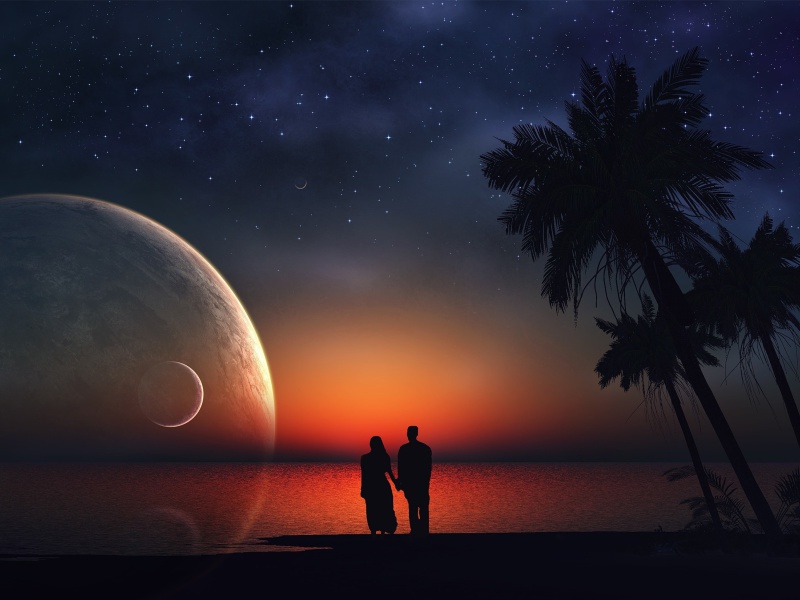 Romantic Night on Sea screenshot #1 800x600