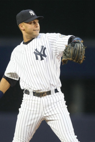 Fondo de pantalla Derek Jete - New York Yankees 320x480