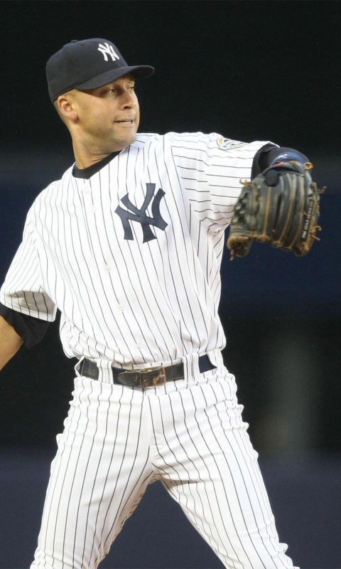 Fondo de pantalla Derek Jete - New York Yankees 480x800