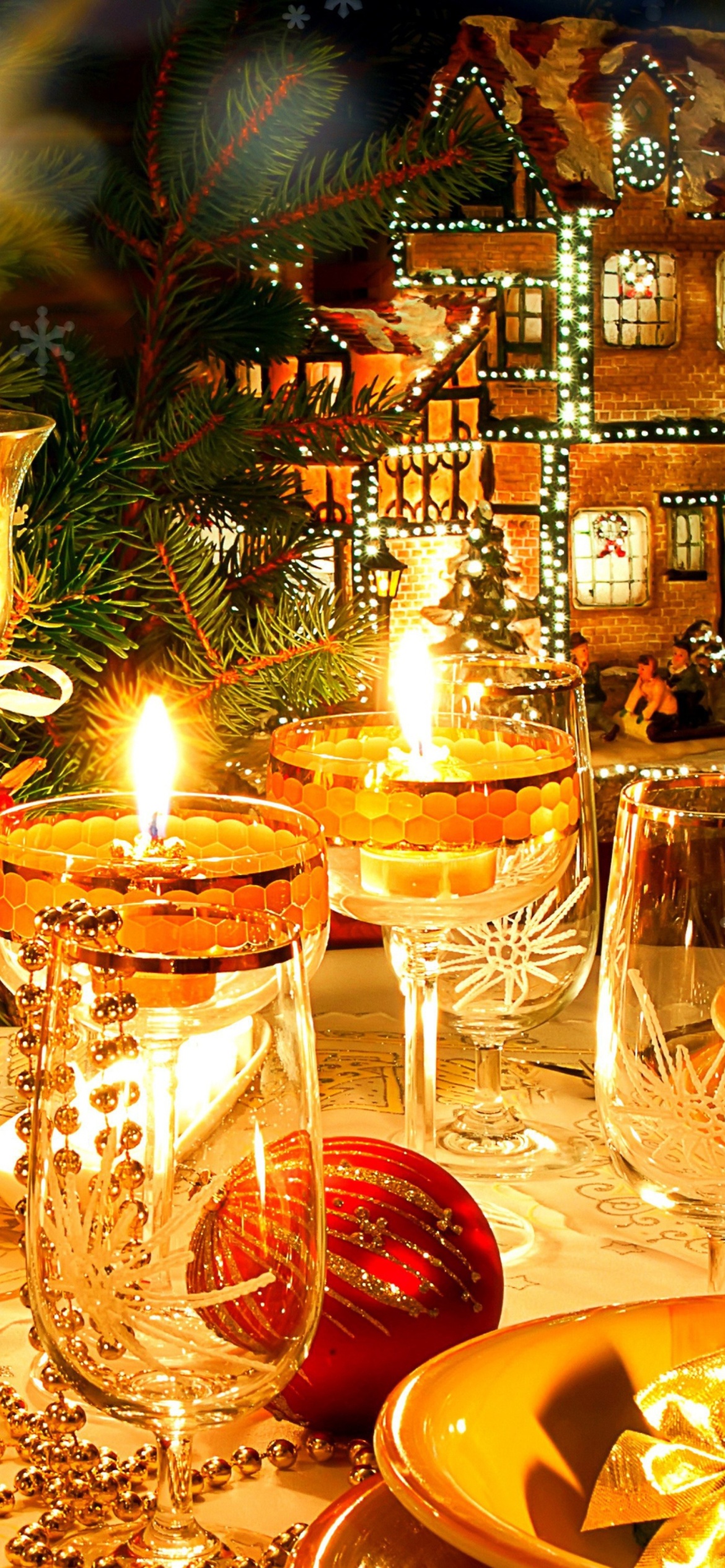 Screenshot №1 pro téma Serving New Years Table 1170x2532