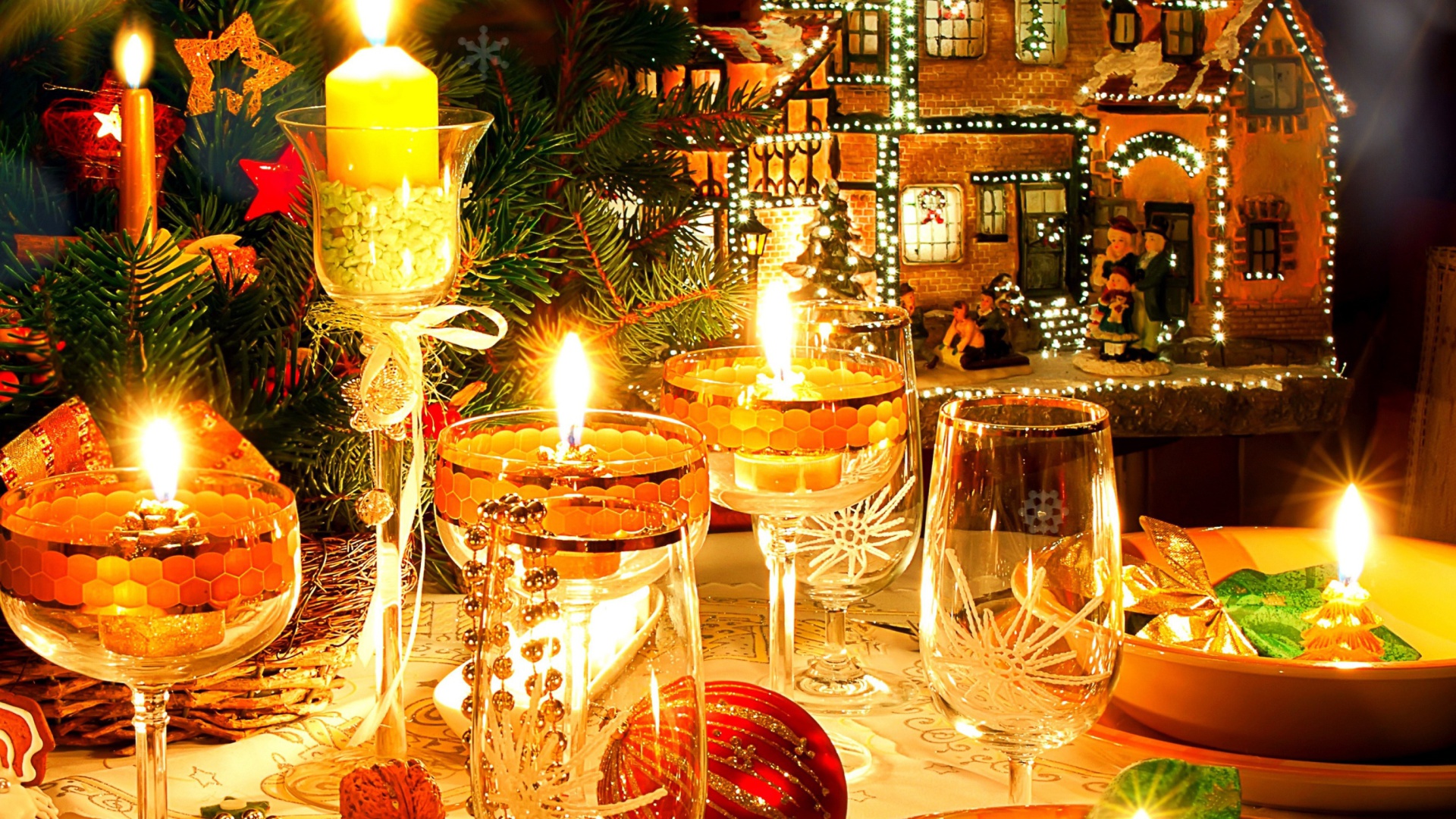 Screenshot №1 pro téma Serving New Years Table 1920x1080