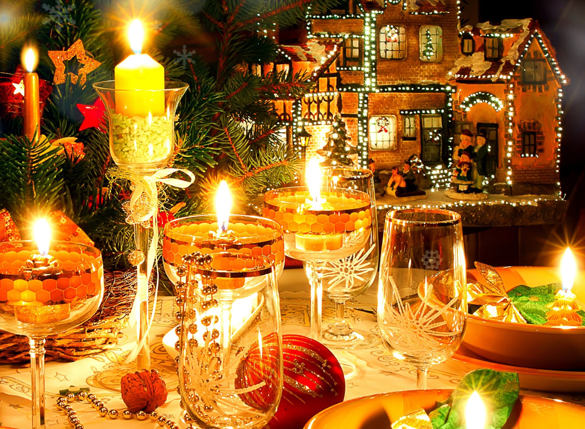 Screenshot №1 pro téma Serving New Years Table 1920x1408