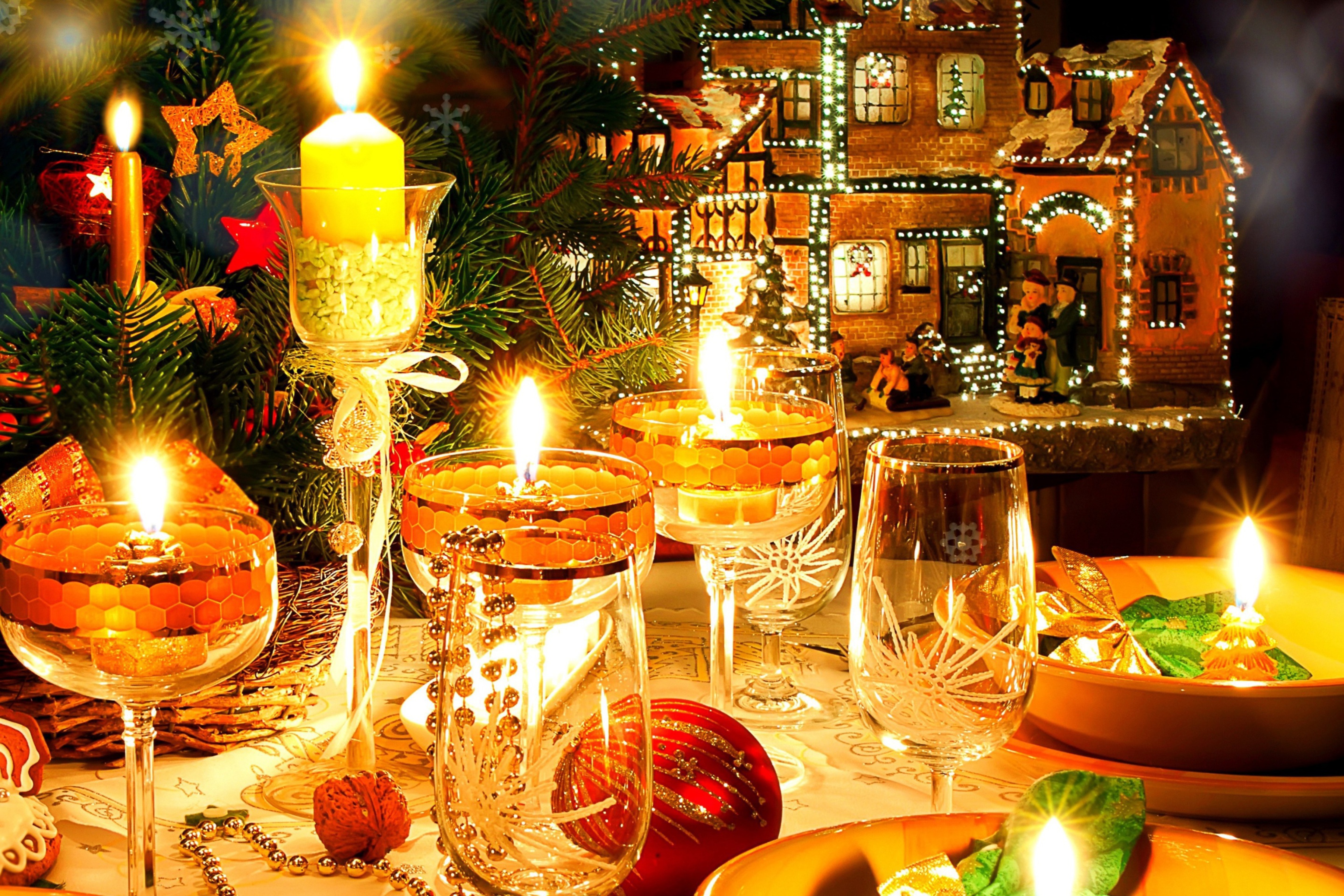 Screenshot №1 pro téma Serving New Years Table 2880x1920