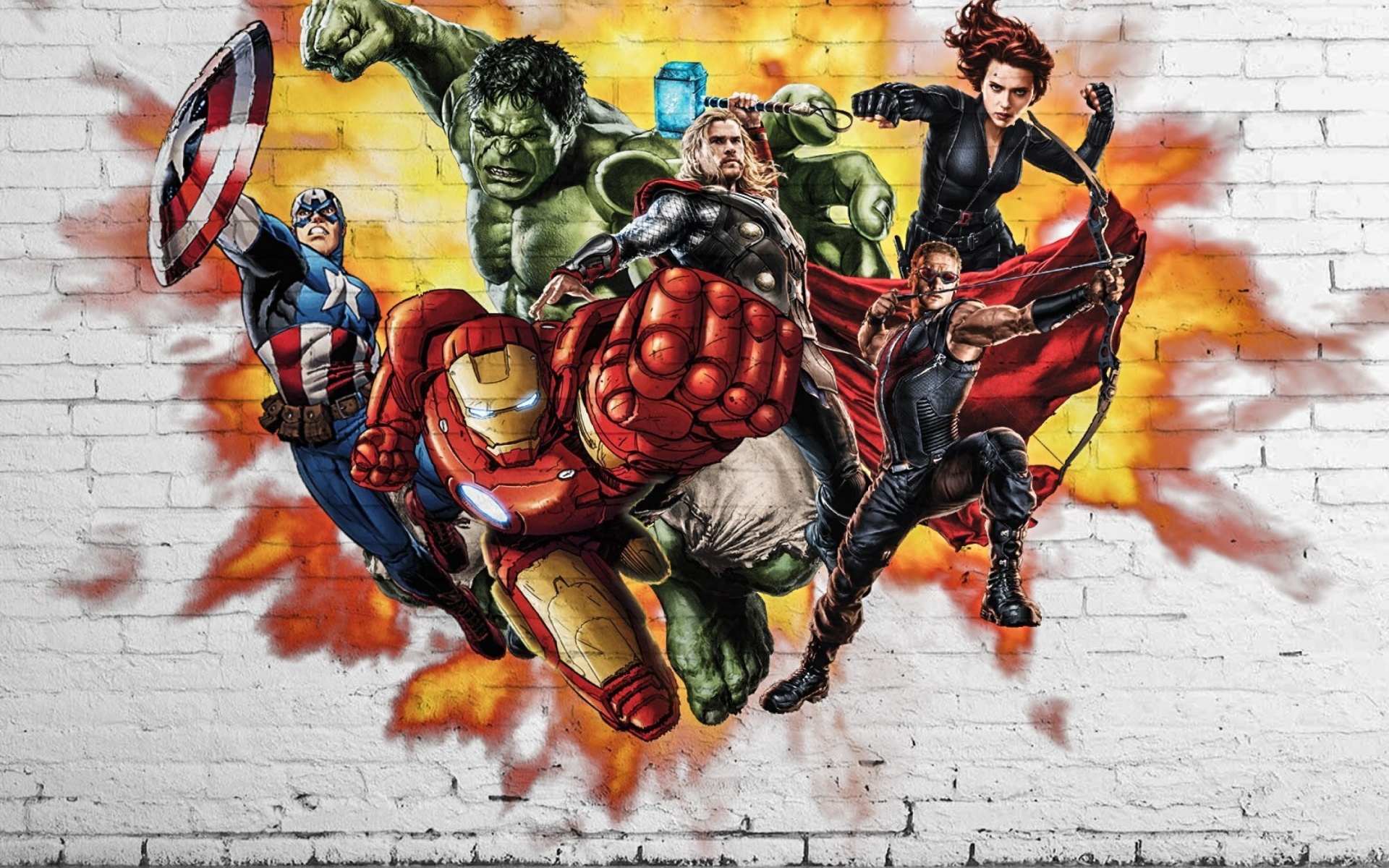 Marvel Comics Graffiti wallpaper 1920x1200