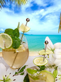 Fondo de pantalla Tropical Drink 240x320