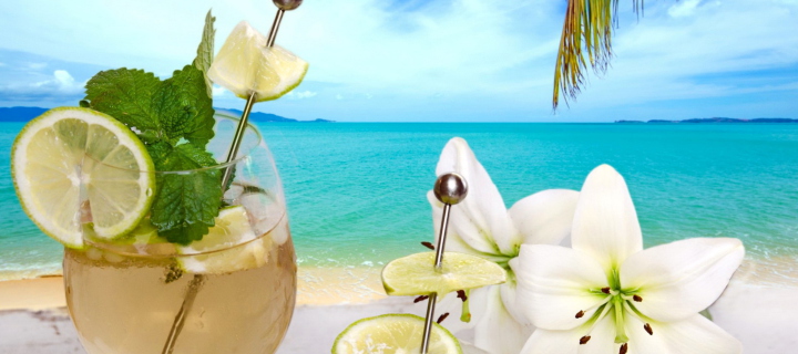 Das Tropical Drink Wallpaper 720x320
