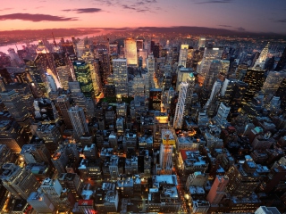 Das Manhattan, NYC Wallpaper 320x240