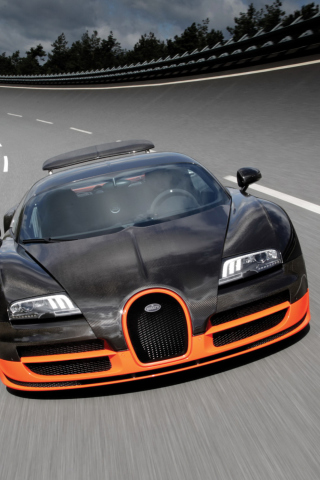 Das Bugatti Veyron 16-4 Wallpaper 320x480