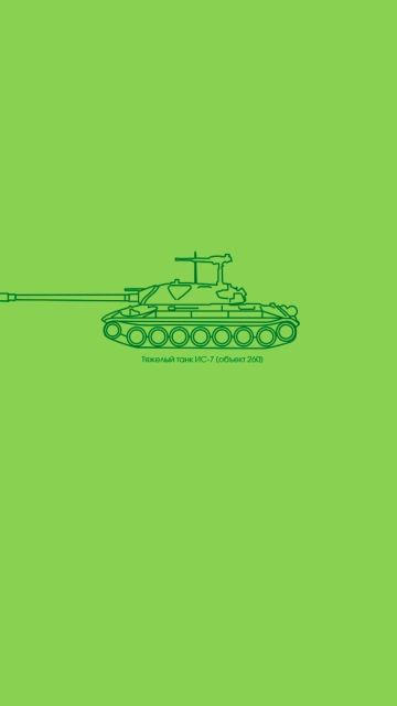 Обои Sketch Of Tank 360x640