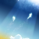 Das Angels In The Sky Wallpaper 128x128