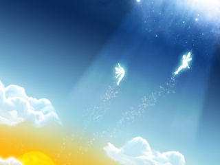 Screenshot №1 pro téma Angels In The Sky 320x240