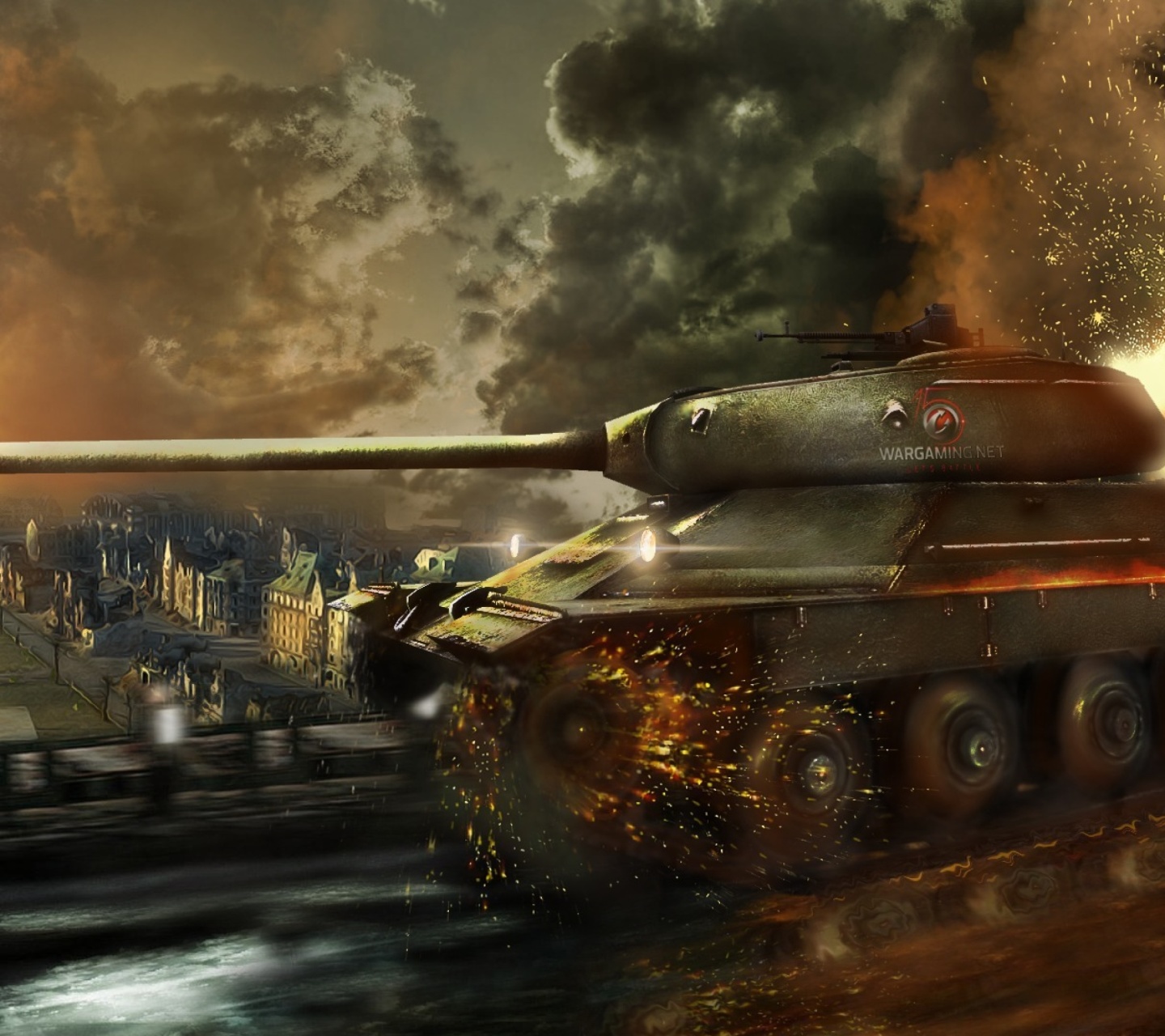 World of Tanks, IS 6 Panzer tank wallpaper 1440x1280