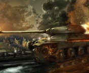 World of Tanks, IS 6 Panzer tank wallpaper 176x144