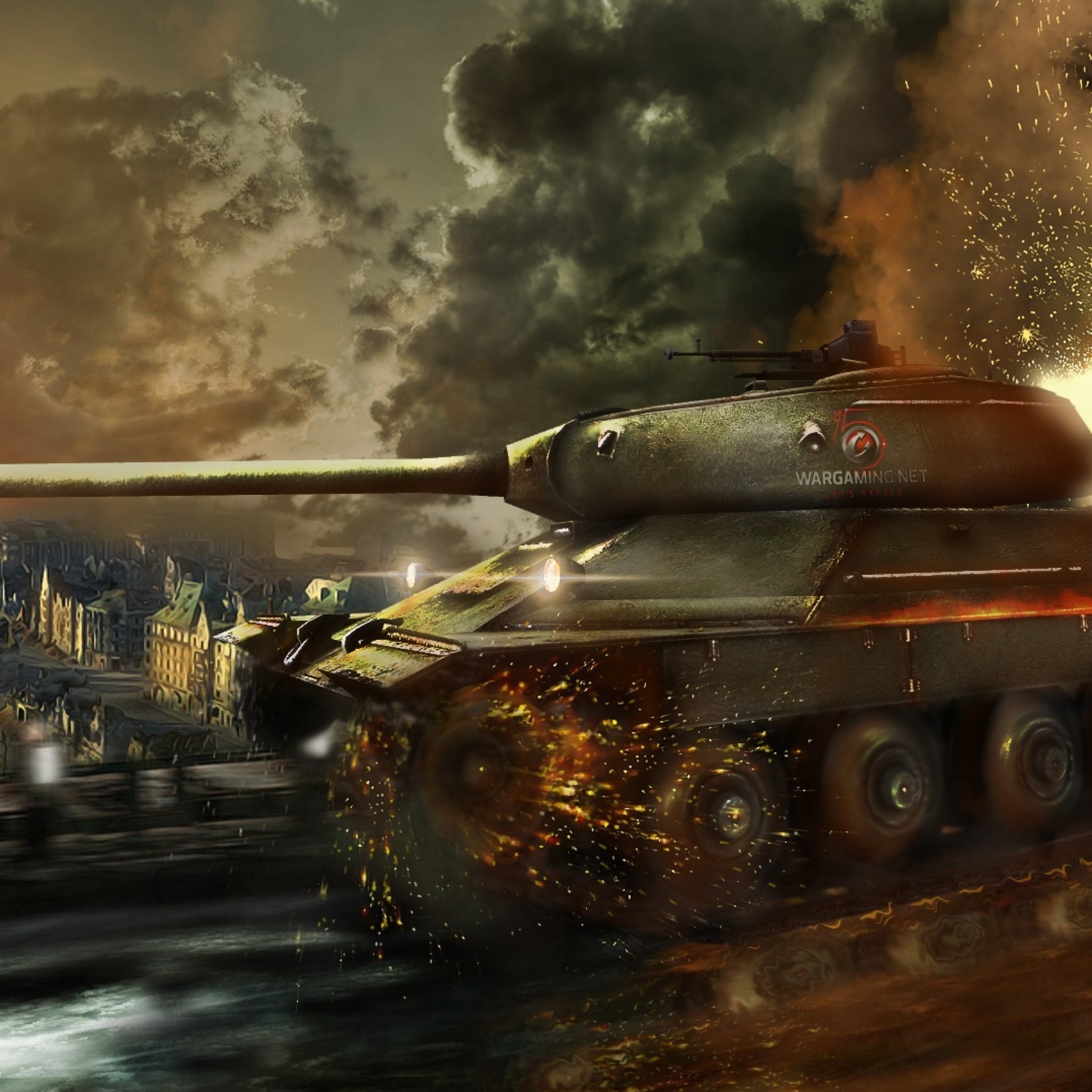 Sfondi World of Tanks, IS 6 Panzer tank 2048x2048