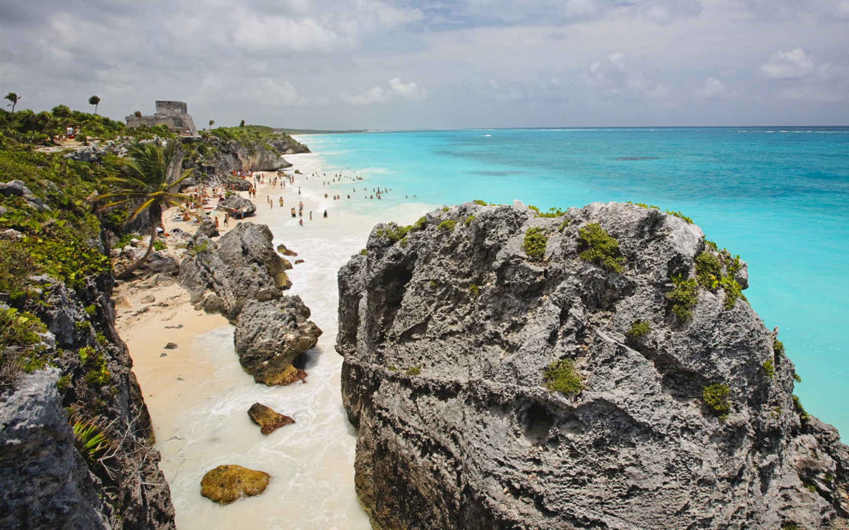 Обои Cancun Beach Mexico 1680x1050