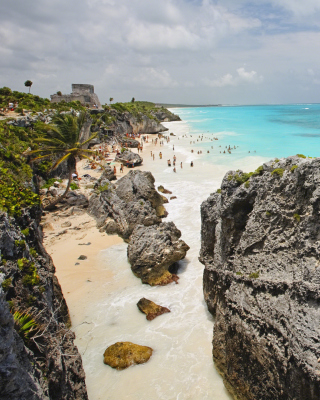 Cancun Beach Mexico - Obrázkek zdarma pro iPhone 4S
