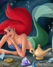 Das The Little Mermaid Dreaming Wallpaper 176x220