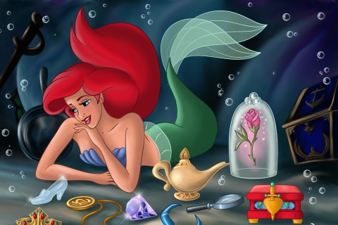 Fondo de pantalla The Little Mermaid Dreaming 480x320