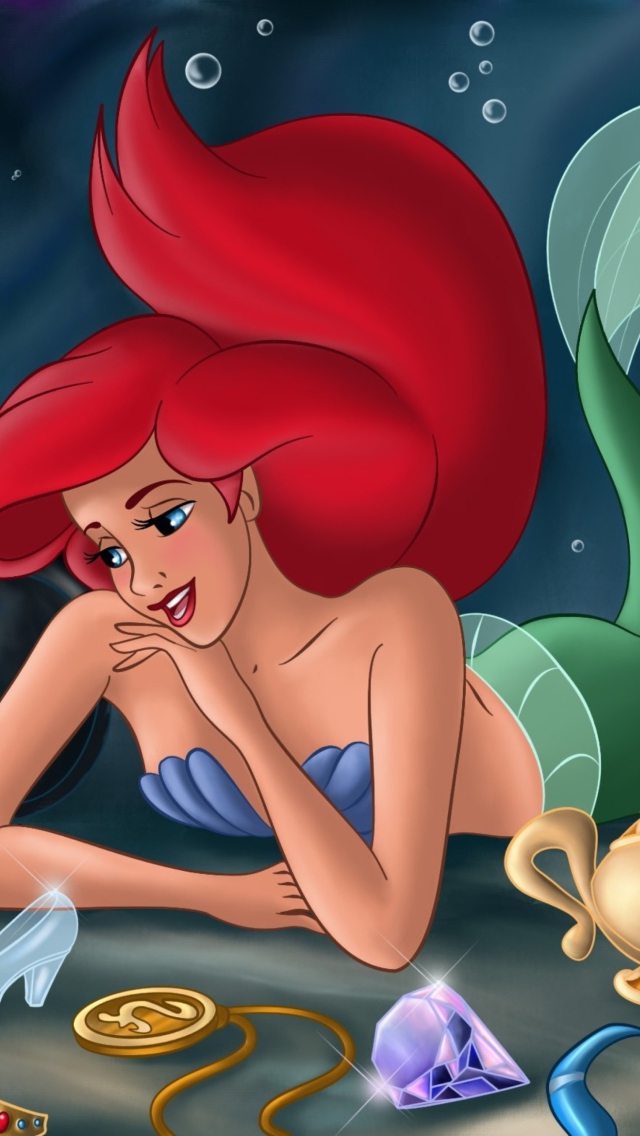 Das The Little Mermaid Dreaming Wallpaper 640x1136