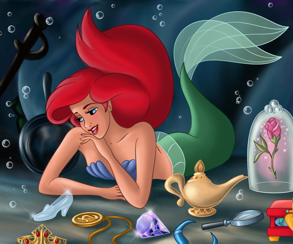 The Little Mermaid Dreaming wallpaper 960x800