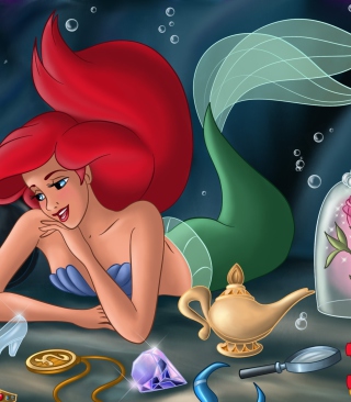 The Little Mermaid Dreaming - Obrázkek zdarma pro 128x160