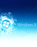 Fondo de pantalla Windows 8 Blue Logo 128x160