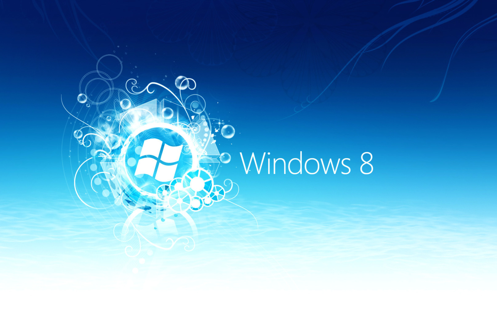 Screenshot №1 pro téma Windows 8 Blue Logo 1680x1050