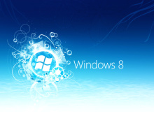 Обои Windows 8 Blue Logo 220x176
