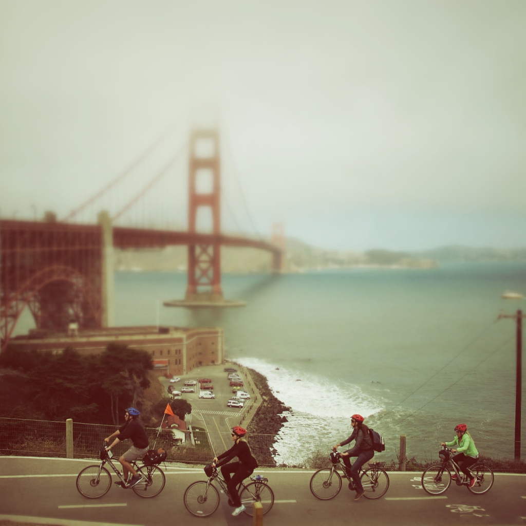 Biking In San Francisco wallpaper 1024x1024