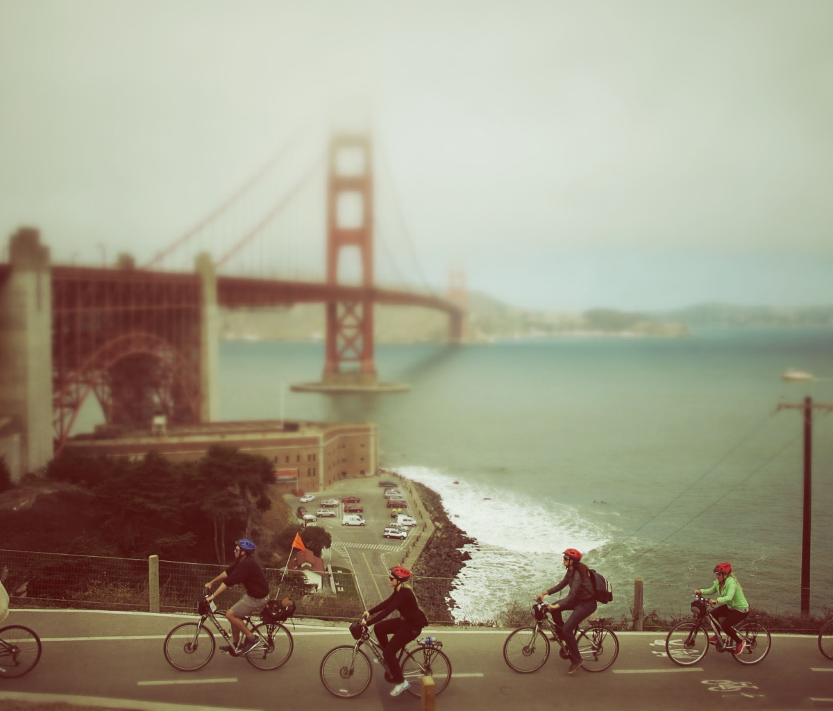 Biking In San Francisco wallpaper 1200x1024