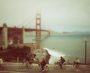 Screenshot №1 pro téma Biking In San Francisco 176x144