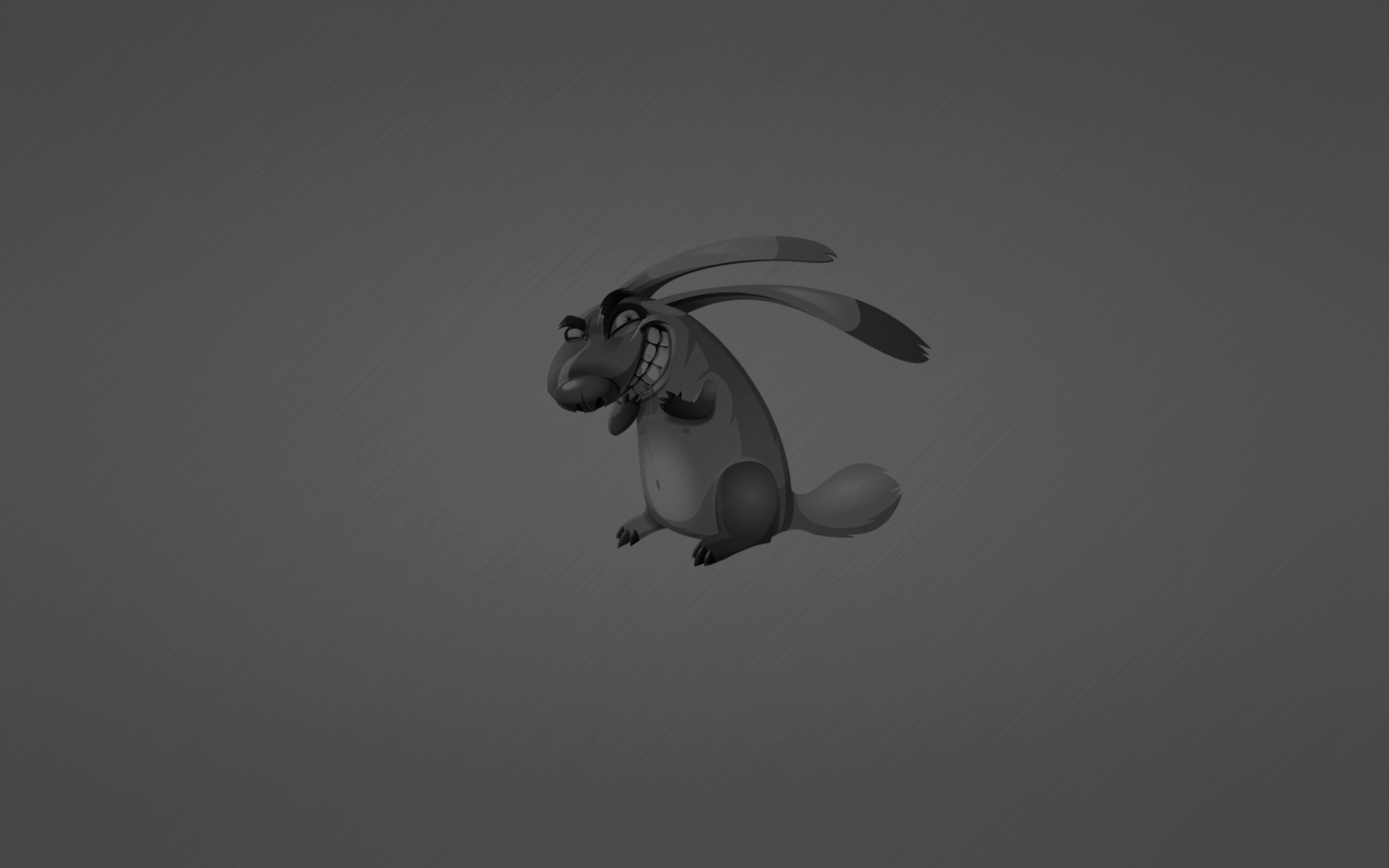 Screenshot №1 pro téma Evil Grey Rabbit Drawing 1440x900