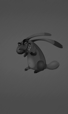 Evil Grey Rabbit Drawing screenshot #1 240x400