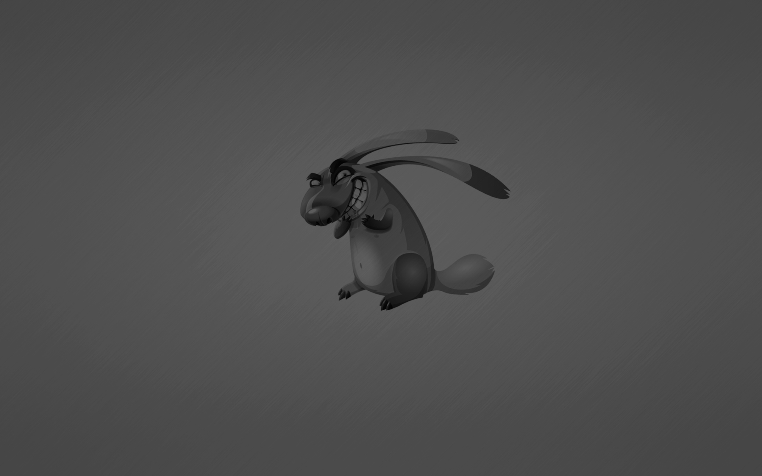 Screenshot №1 pro téma Evil Grey Rabbit Drawing 2560x1600