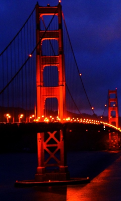 Golden Gate Bridge wallpaper 240x400