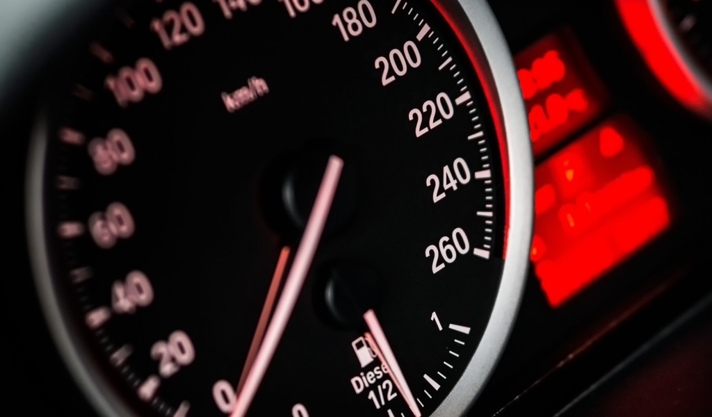 Screenshot №1 pro téma BMW Diesel Speedometer 1024x600