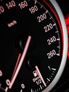 BMW Diesel Speedometer wallpaper 240x320