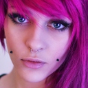 Pierced Girl With Pink Hair wallpaper 128x128
