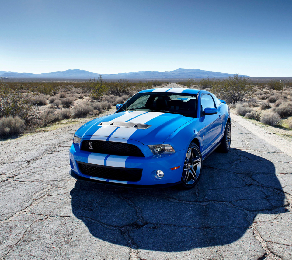 Screenshot №1 pro téma Blue Ford Mustang GT 960x854