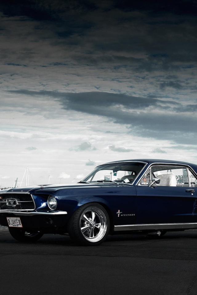 Обои Ford Mustang 1967 640x960