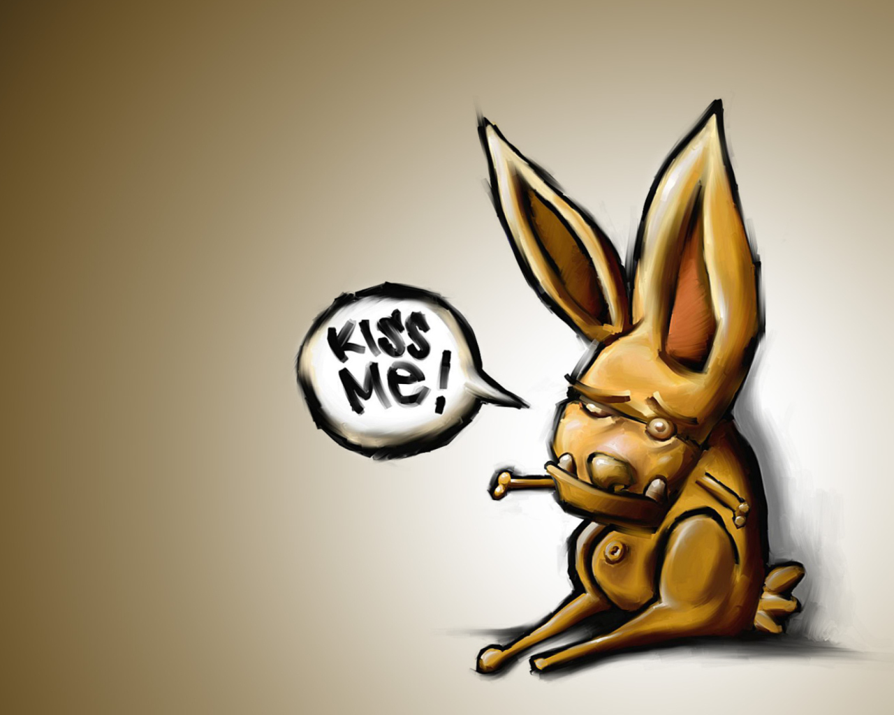 Das Kiss Me Bunny Wallpaper 1280x1024