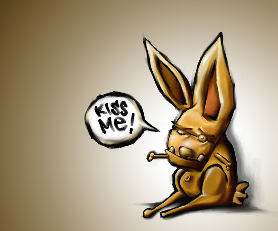 Kiss Me Bunny wallpaper 960x800
