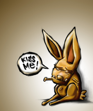 Kiss Me Bunny - Obrázkek zdarma pro 768x1280