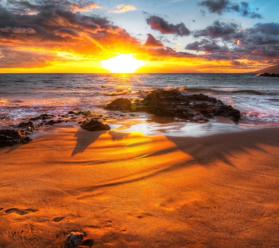 Sunset At Beach screenshot #1 960x854