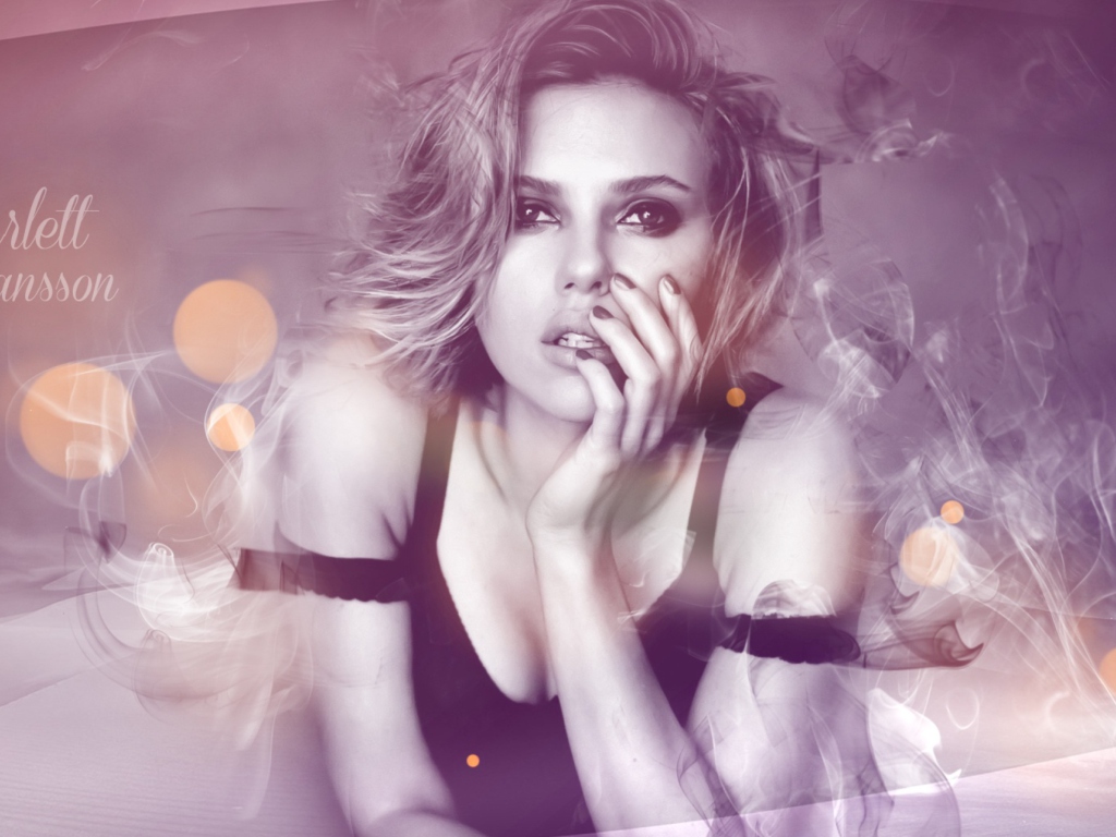 Das Scarlett Johansson Wallpaper 1024x768