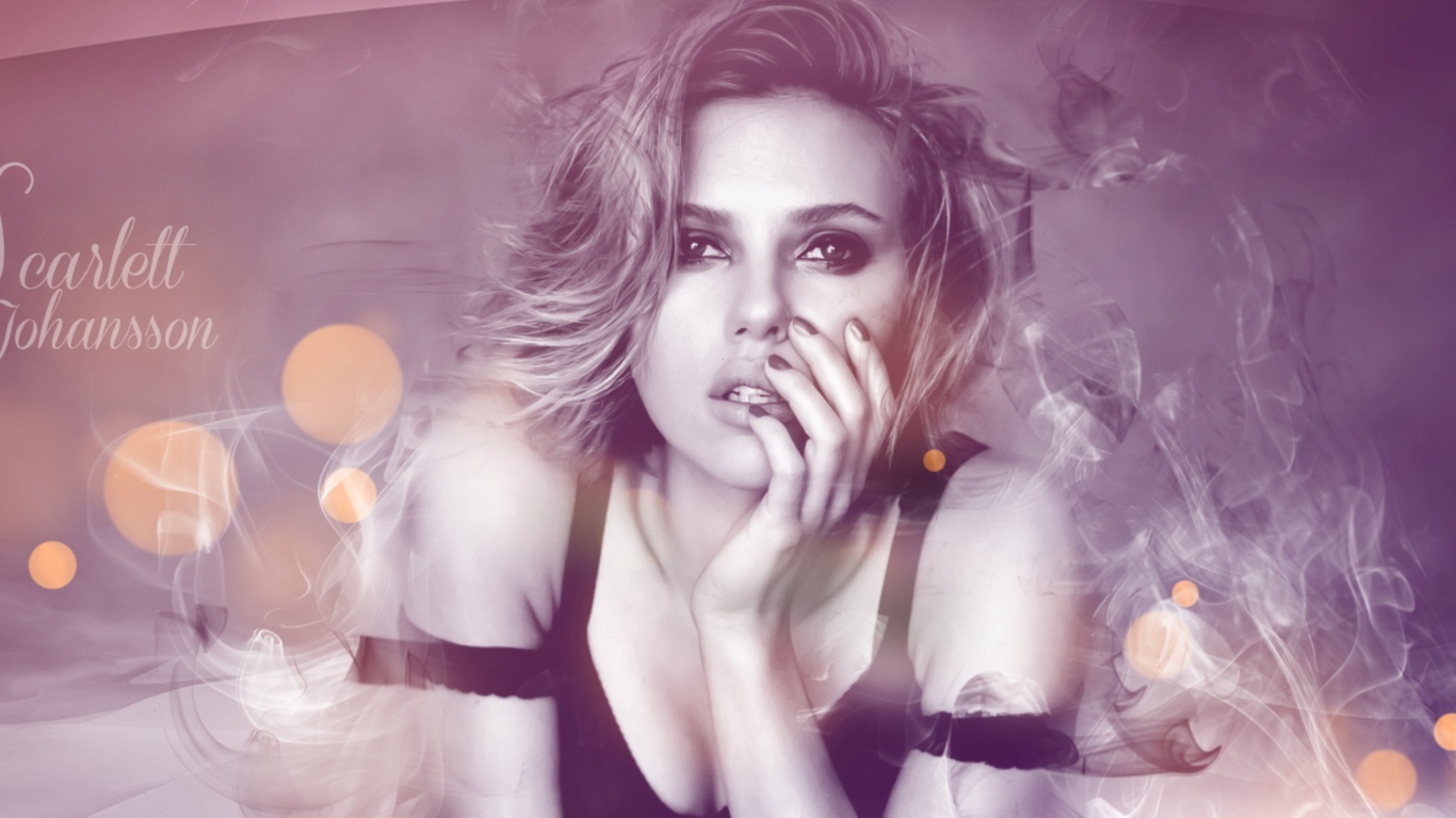 Scarlett Johansson wallpaper 1366x768