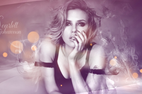 Das Scarlett Johansson Wallpaper 480x320