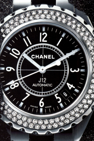 Das Chanel Diamond Watch Wallpaper 320x480