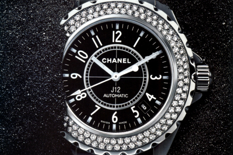 Обои Chanel Diamond Watch 480x320